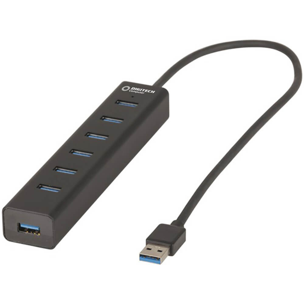 Digitech 7 Port USB 3.0 Slimline Hub