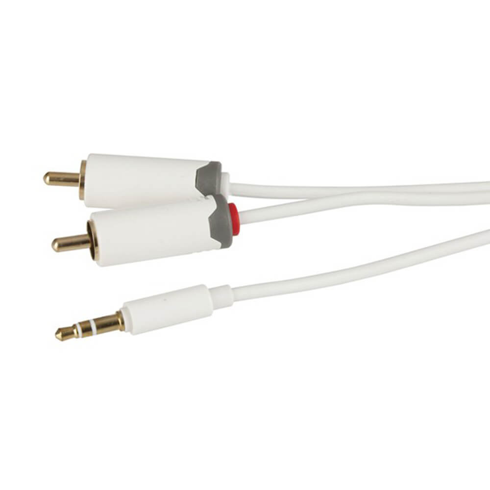 câble audio à prise stéréo 2 x 3,5 mm (2 m)