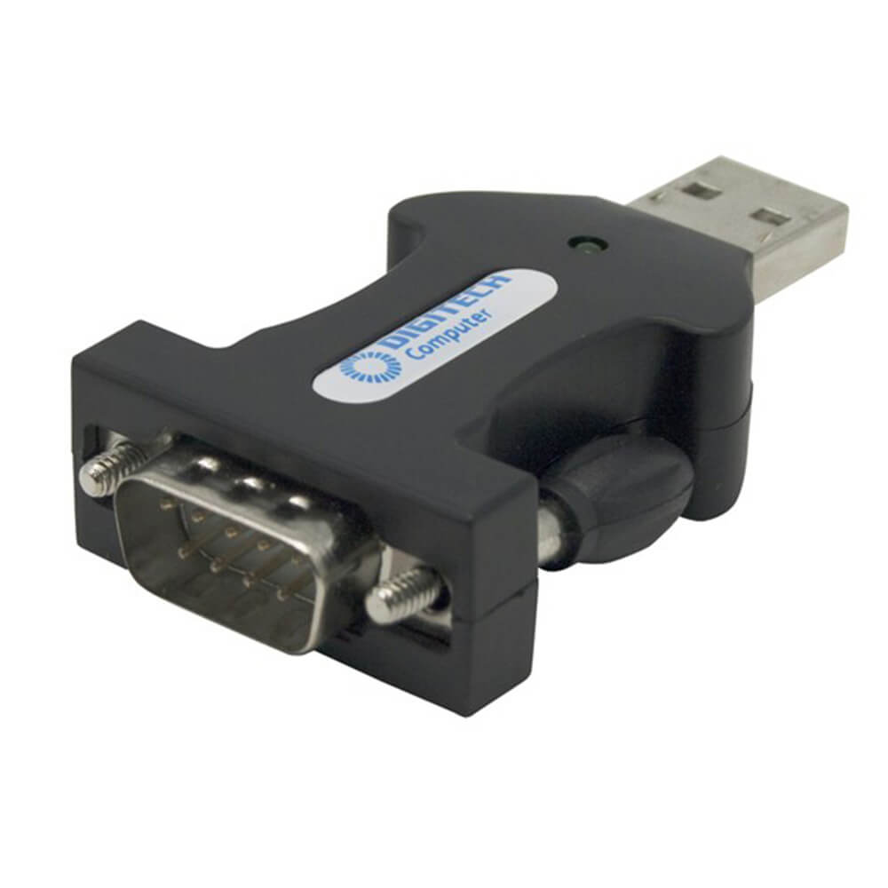Seriell RS-232 DB9M til USB-adapterkonverter