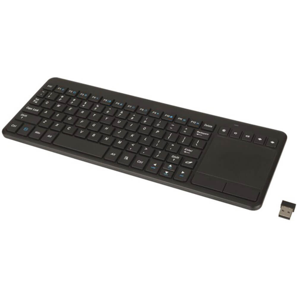 2,4Ghz trådløst tastatur med pekeplate