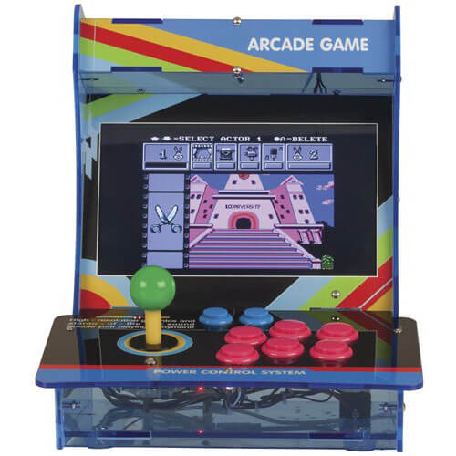 raspberry Pi Retro-Arcade-Spielekonsole mit 10-Zoll-Bildschirm