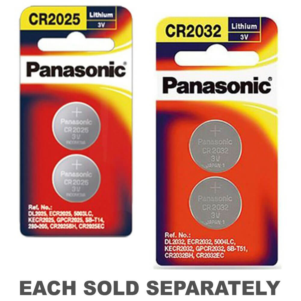 2-pack Panasonic Lithium Button Battery 3V