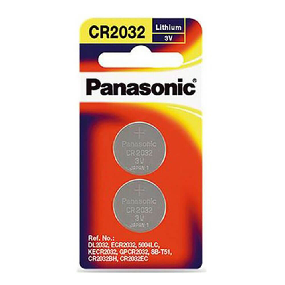 2 pack Panasonic Lithium Button Battery 3V