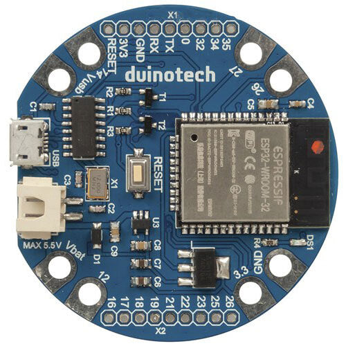 Wearable Development Board with Wi-Fi and Bluetooth