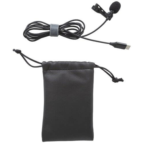 USB-Typ-C-Ansteckmikrofon mit Krawattenverschluss, Stereo
