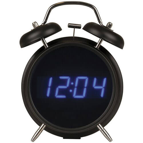 Reloj despertador LED alimentado por USB con radio FM