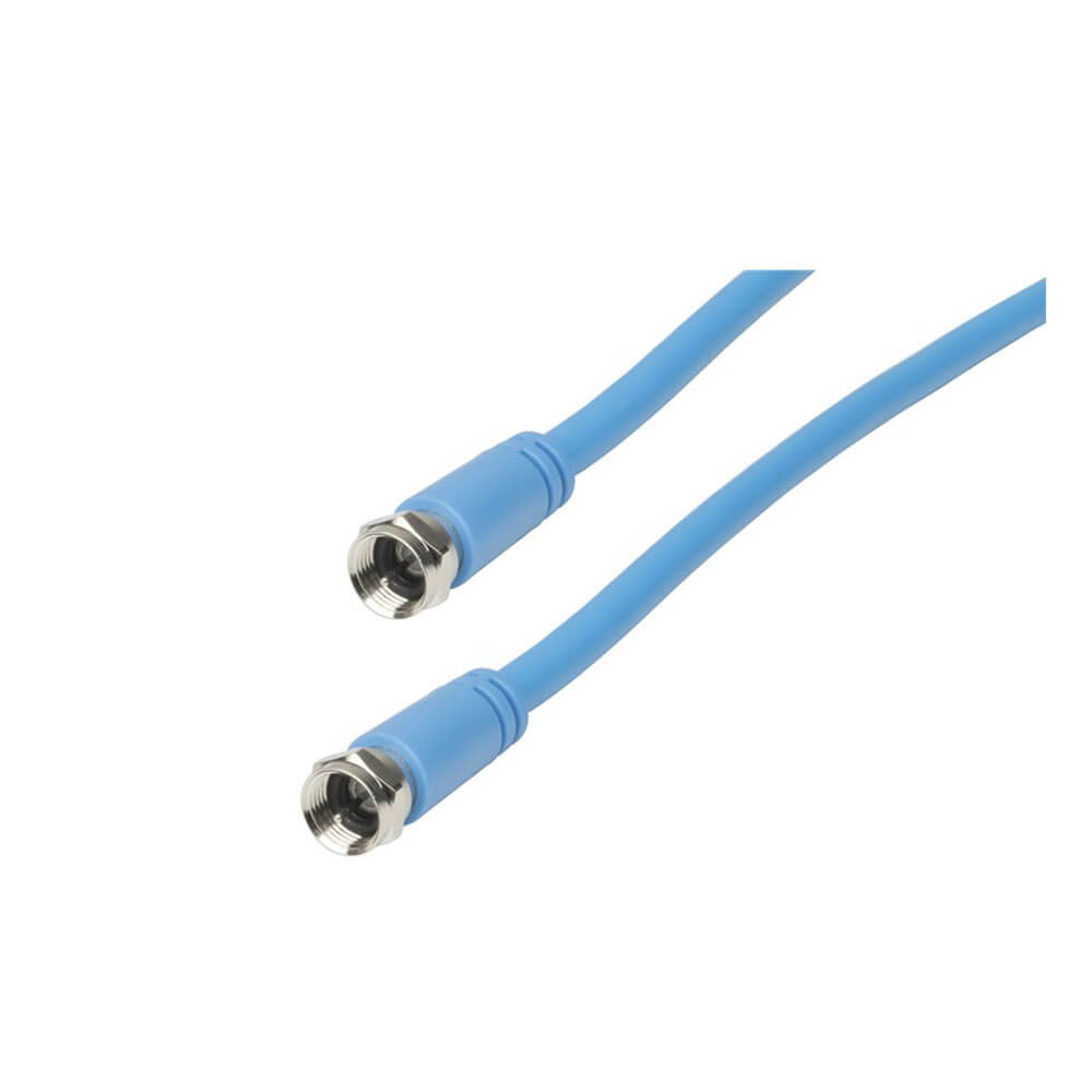 Cable Coaxial Conector a Enchufe Tipo F Flexible RG6 10m