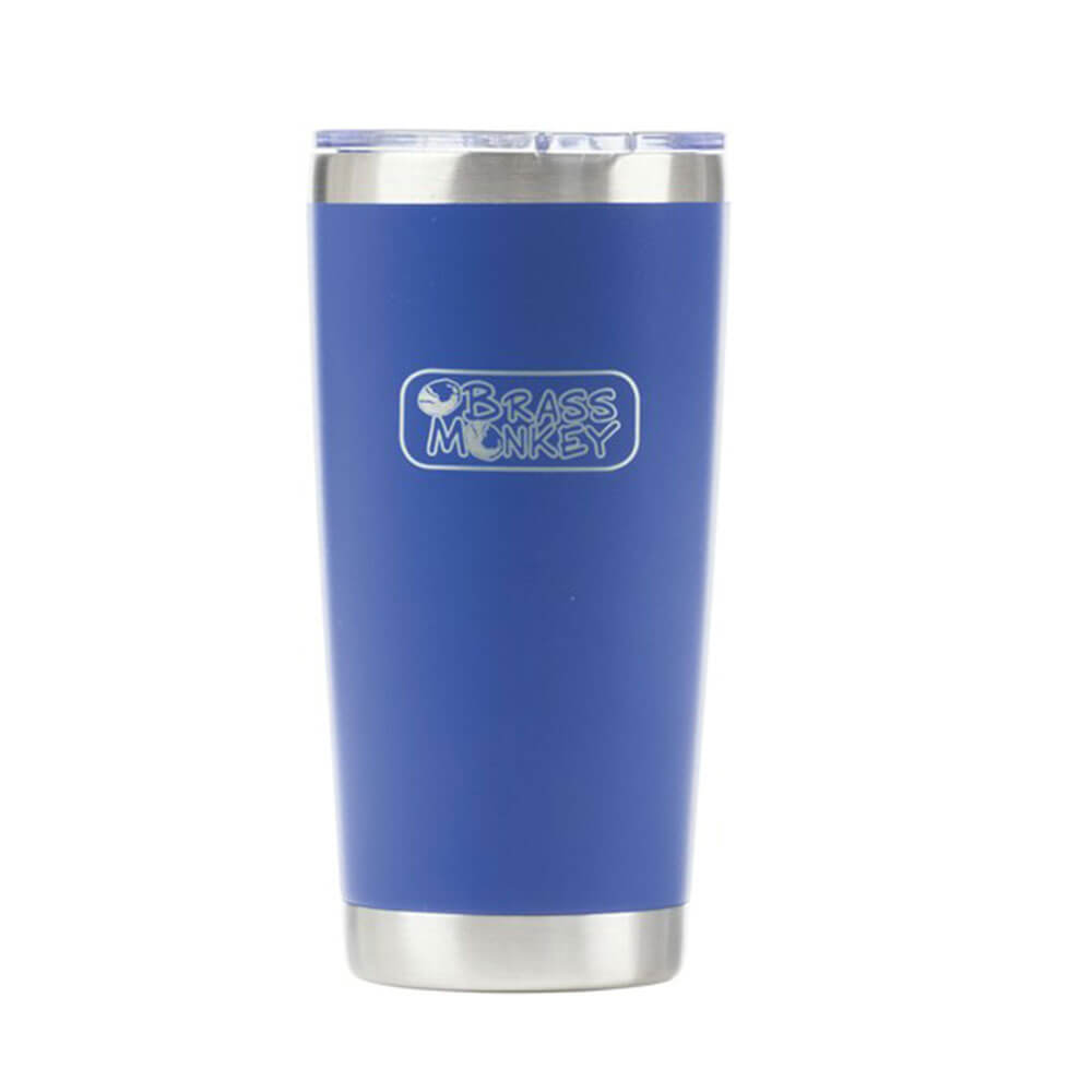 Brass Monkey Stainless Steel Push Lid Cup (590mL)