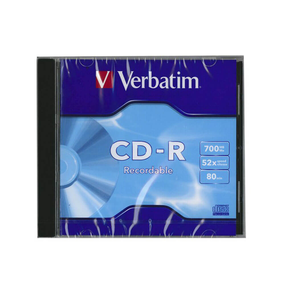 Boîtier cd-r Verbatim datalife (80 min/700 Mo)