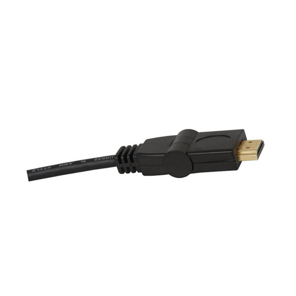 HDMI 1.3 Roterende stik til stik audiovisuelt kabel 1,5m