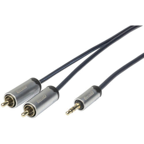 Concord 3,5 mm stereoplugg til 2 RCA-plugger