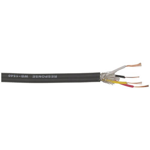 Screened Professional Microphone Cable Black (100m)