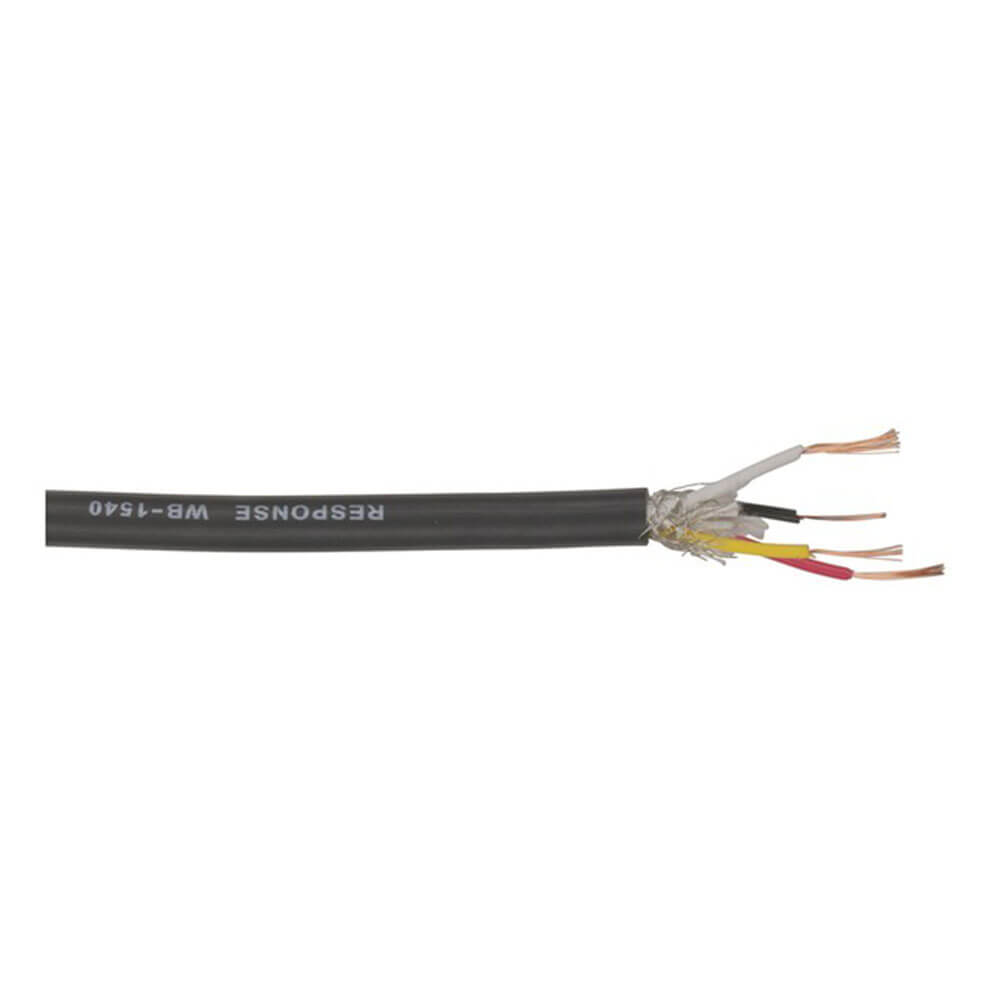 Screened Professional Microphone Cable Black (100m)