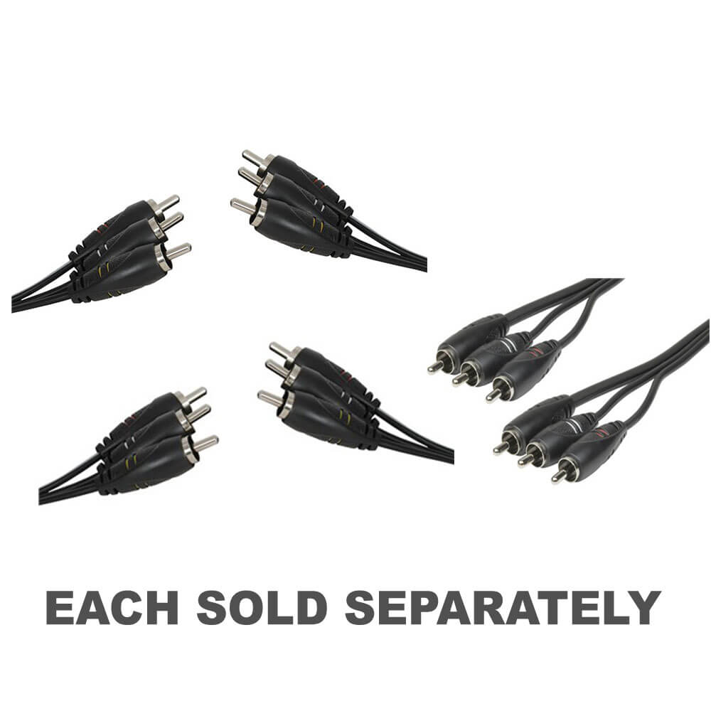 3 RCA Plugs to Plugs Audio Visual Connecting Cable