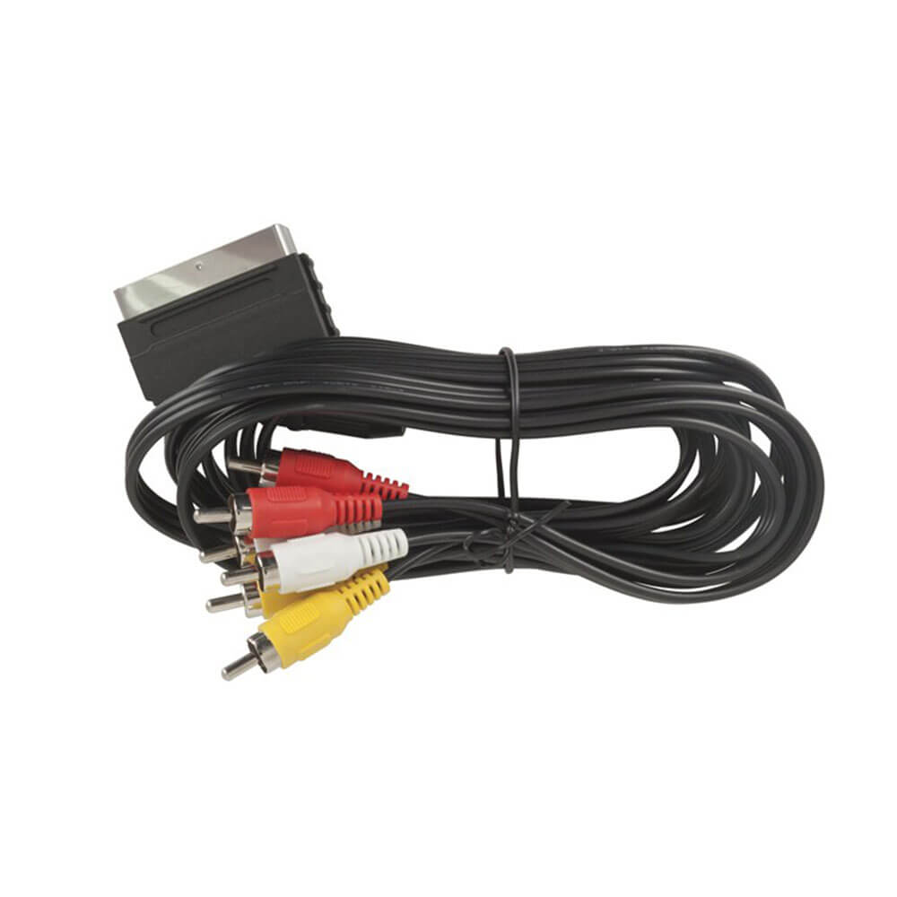 Scart-plugg til 6 RCA-plugger Audio Visual-kabel (1,5 m)