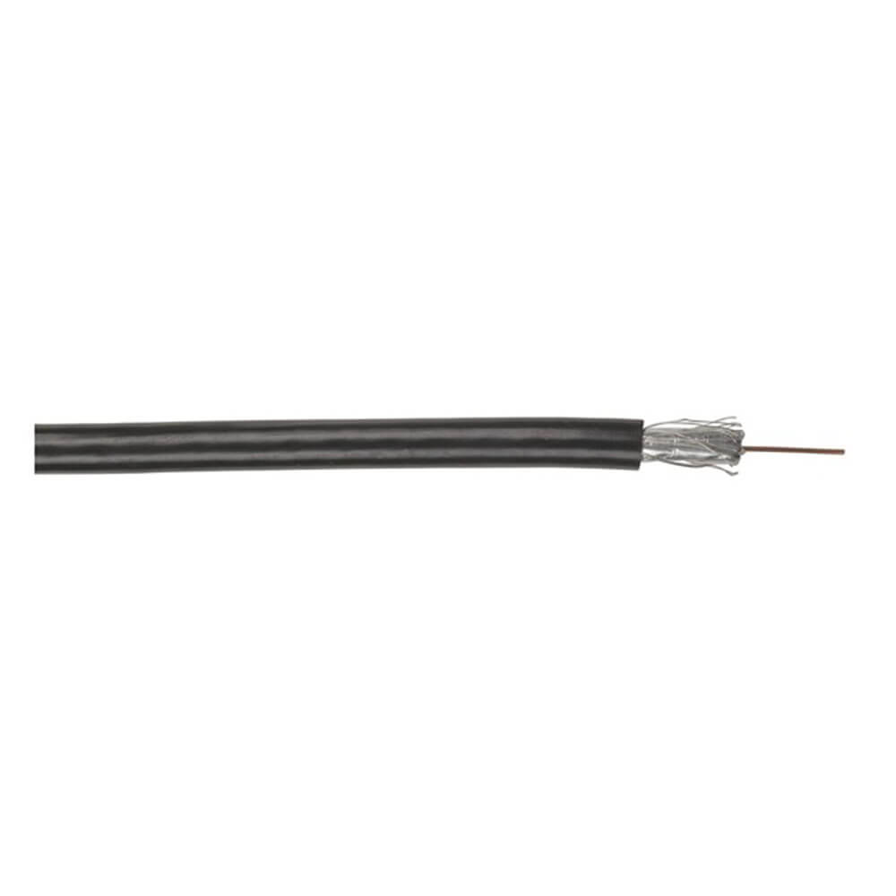Cable coaxial estándar rg59 negro (100m)