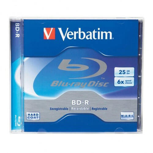 Disco Blu-Ray Verbatim con estuche (25 GB)