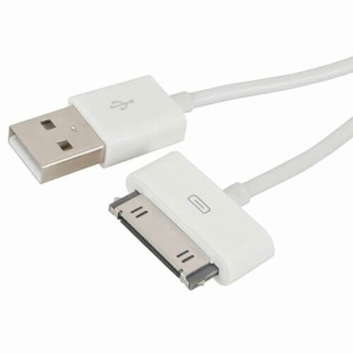 Cable USB tipo A de sincronización y carga para iPad/iPhone/iPod