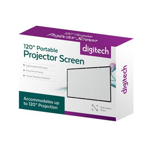 Digitech Portable Projector Screen 120"