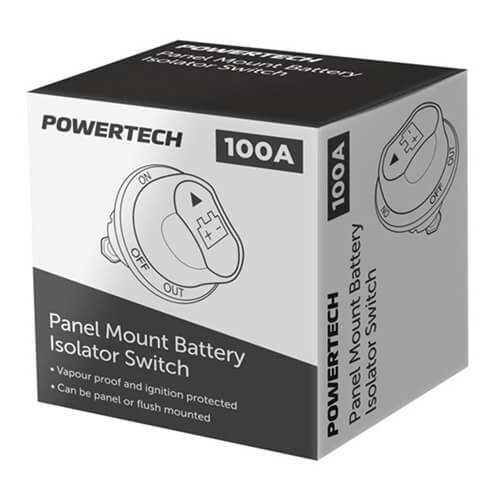 Powertech Panel Mount Battery Isolator Switch 100A