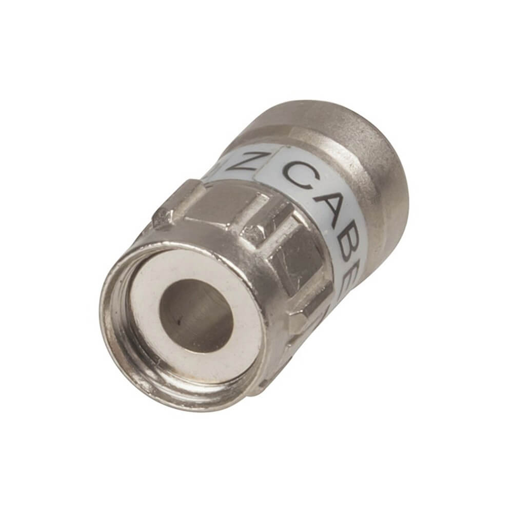 Tool Less F59 Compression Plug to for RG6 Cable