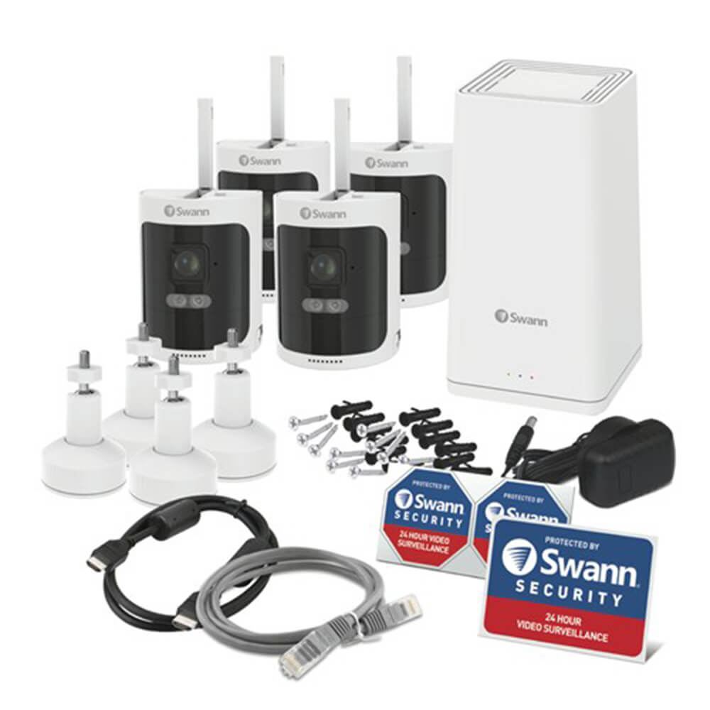 Swann Wi-Fi NVR with Battery Powered Cameras 2K