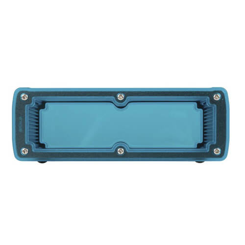 Aluminium Enclosure with Clear Ends Blue (177x61x89mm)