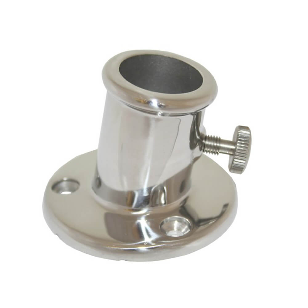 Stainless Steel Flagstaff Socket with Thumbscrew (3x5mm)