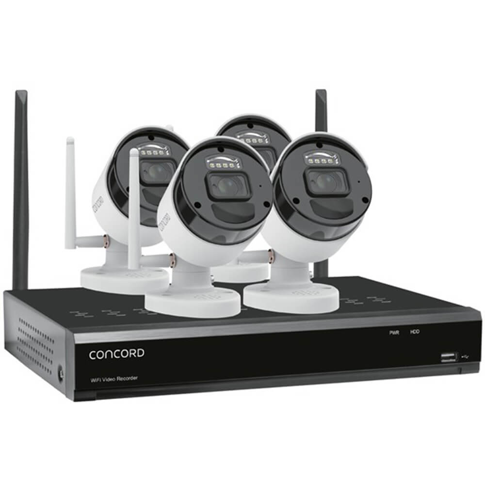 Concord Wireless HD Surveillance System 1080p (4 Cameras)