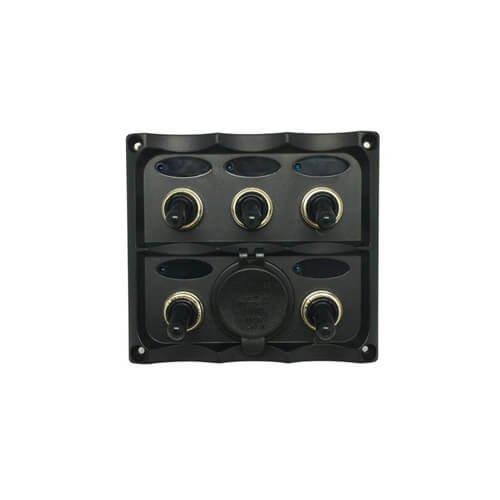 Panel with Dual USB Socket 4.2A