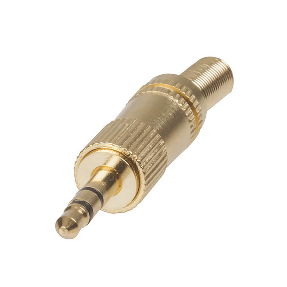 Stereo Plug with Spring 3.5mm (Gold)