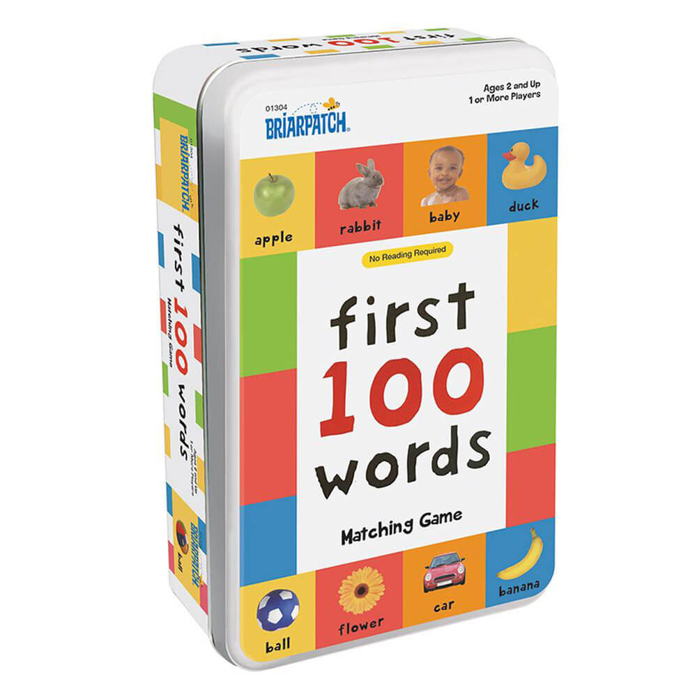 First 100 Words Matching Tin Card Game