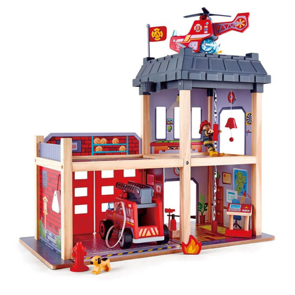 Hape Fire Station Wooden Playset