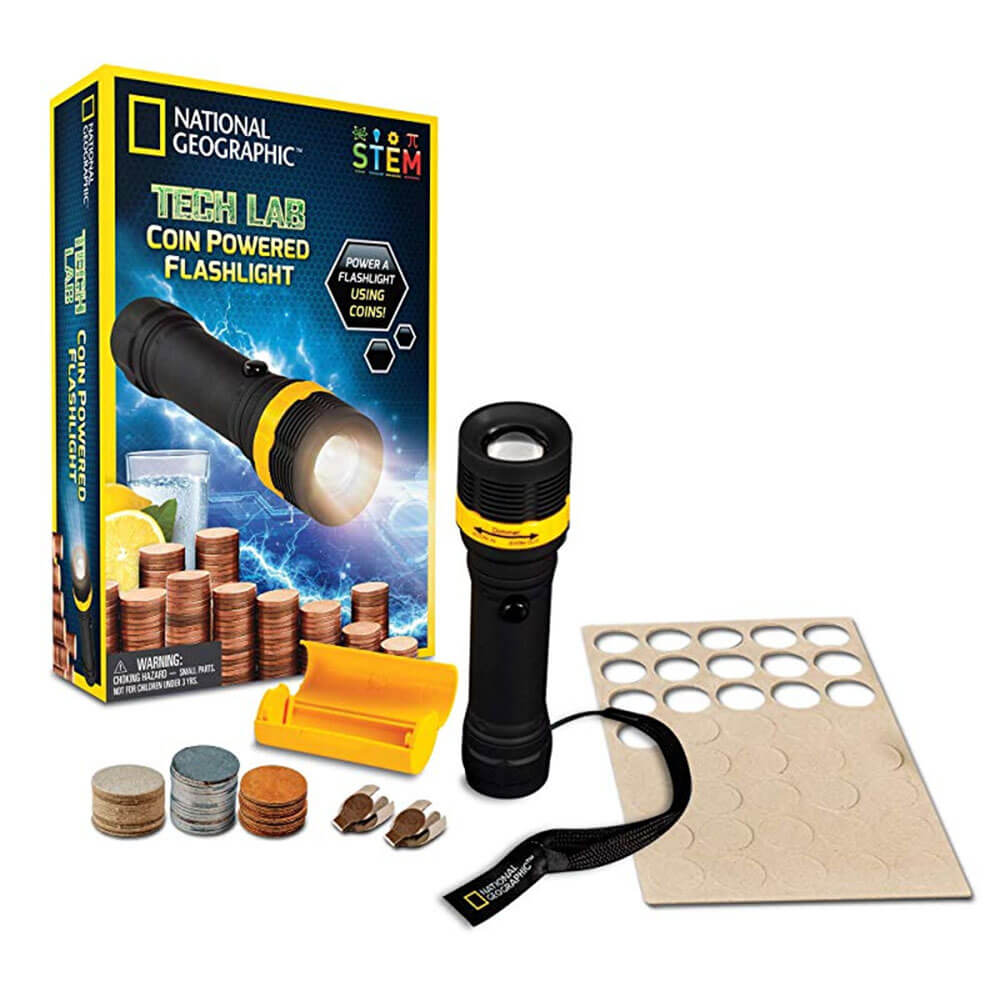 Tech Lab Coin Powered Flashlight National Geographic