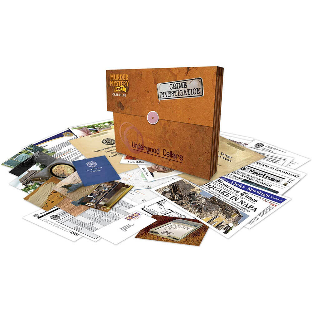 Murder Mystery Party Case Files Underwood Cellars Game