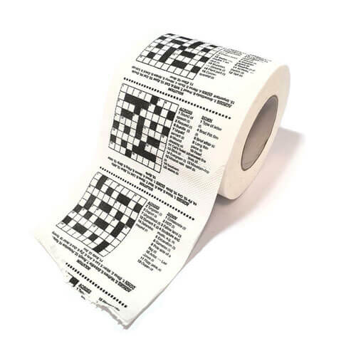 Crosswords For The Can Toilet Paper