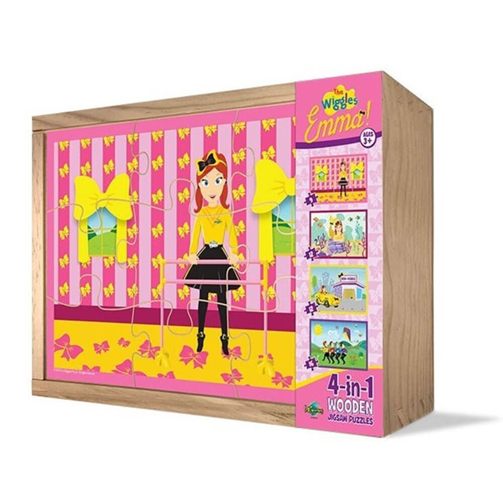 The Wiggles Emma 4-in-1-Holzpuzzle