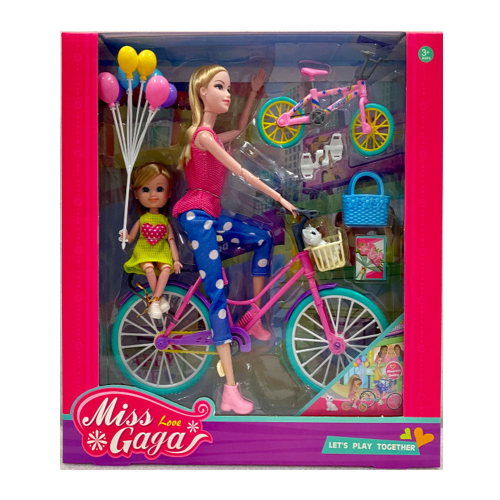Miss Gaga Doll Set with Pets and Accessories