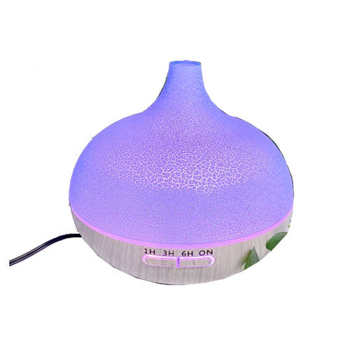 Wood Base Aroma Diffuser with White Pattern Top