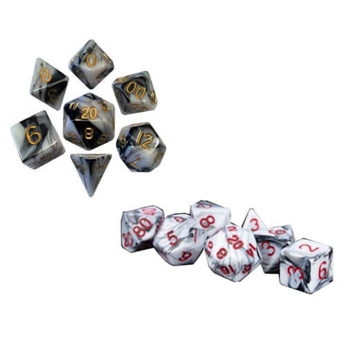 Metallic Dice GameAcrylic Dice Set Marble (Numbers)