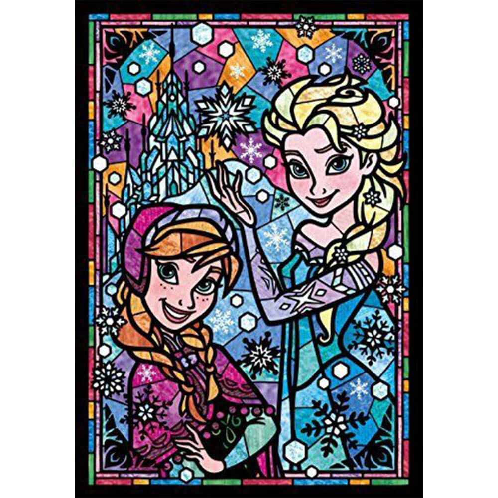 Tenyo Disney Frozen Anna & Elsa Stained Glass Puzzle (266)