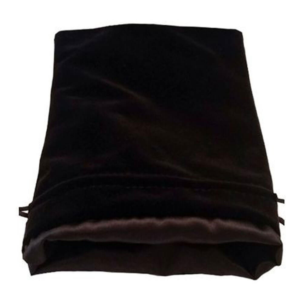 MDG Large Velvet Dice Bag W/ Black Satin Lining (Black)