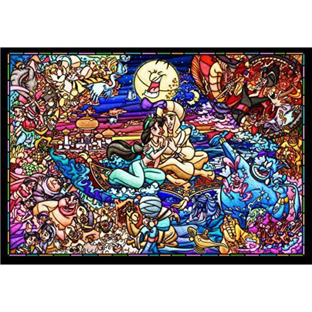 Tenyo Disney Aladdin Story Stained Glass Puzzle (500 pcs)
