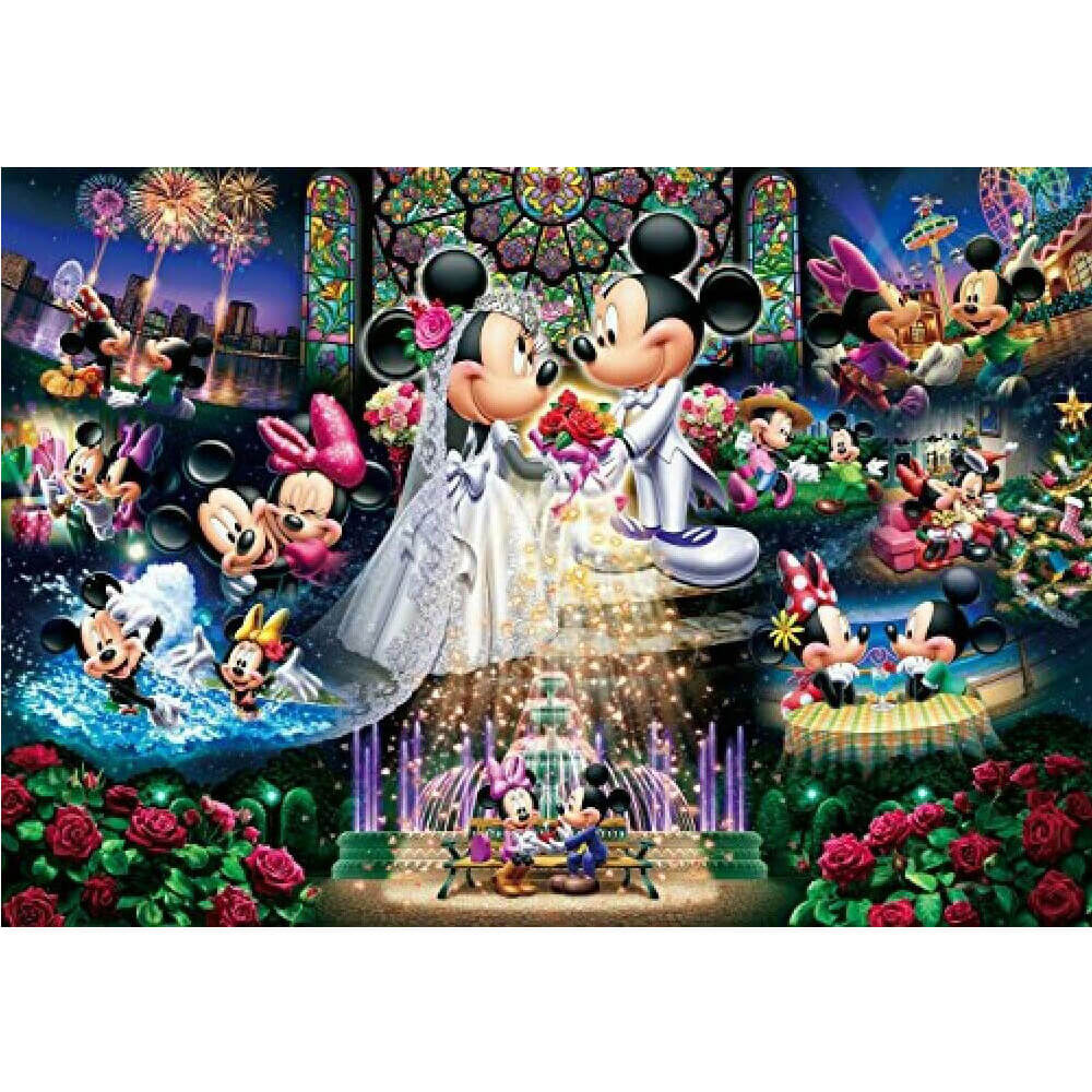 Tenyo Disney mickey & minnie forever bryllup puslespill (1000)