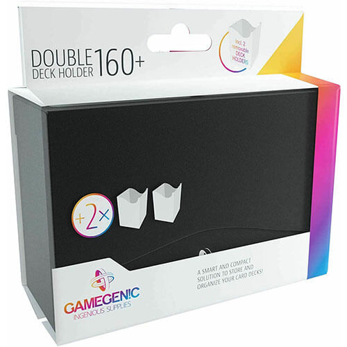 Gamegenic Double Deck Holder Deck Box (160 Sleeves/Black)