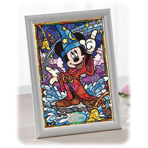 Tenyo Disney Mickey Mouse Stained Glass Puzzle (266 pcs)