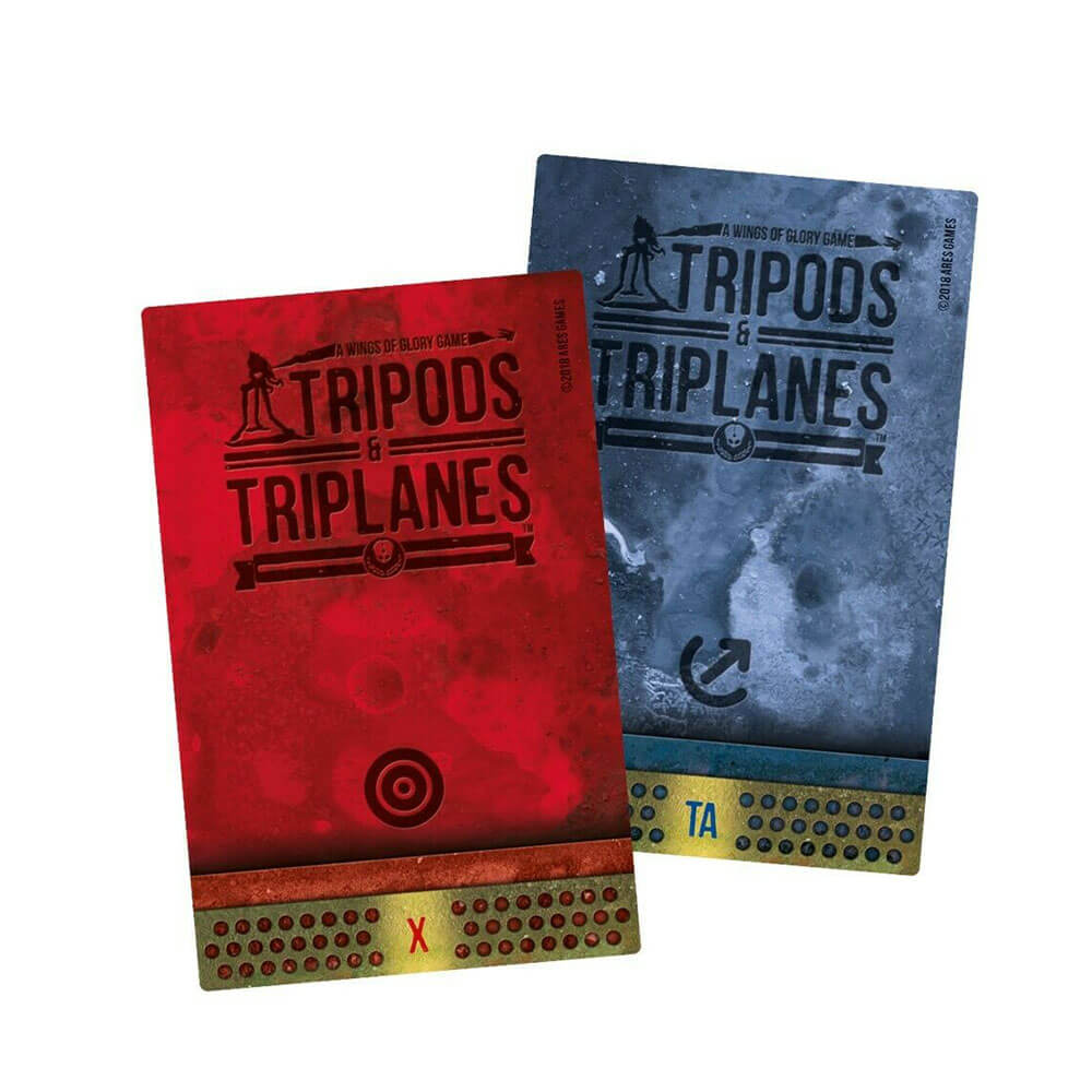 Tripods and Triplanes Strategy Game Additional Damage Decks