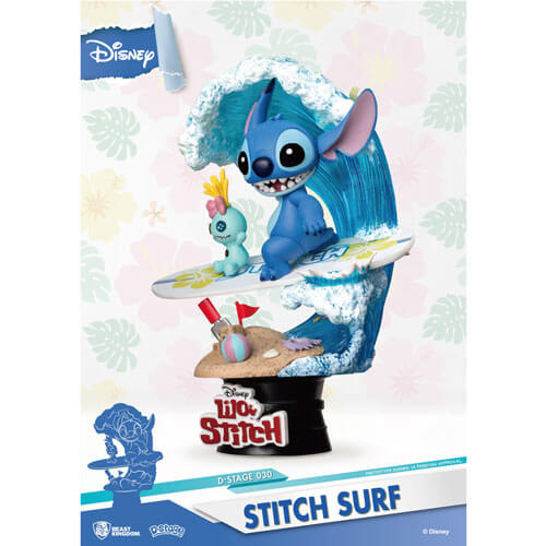 D Select Lilo and Stitch Stitch Surf Figure