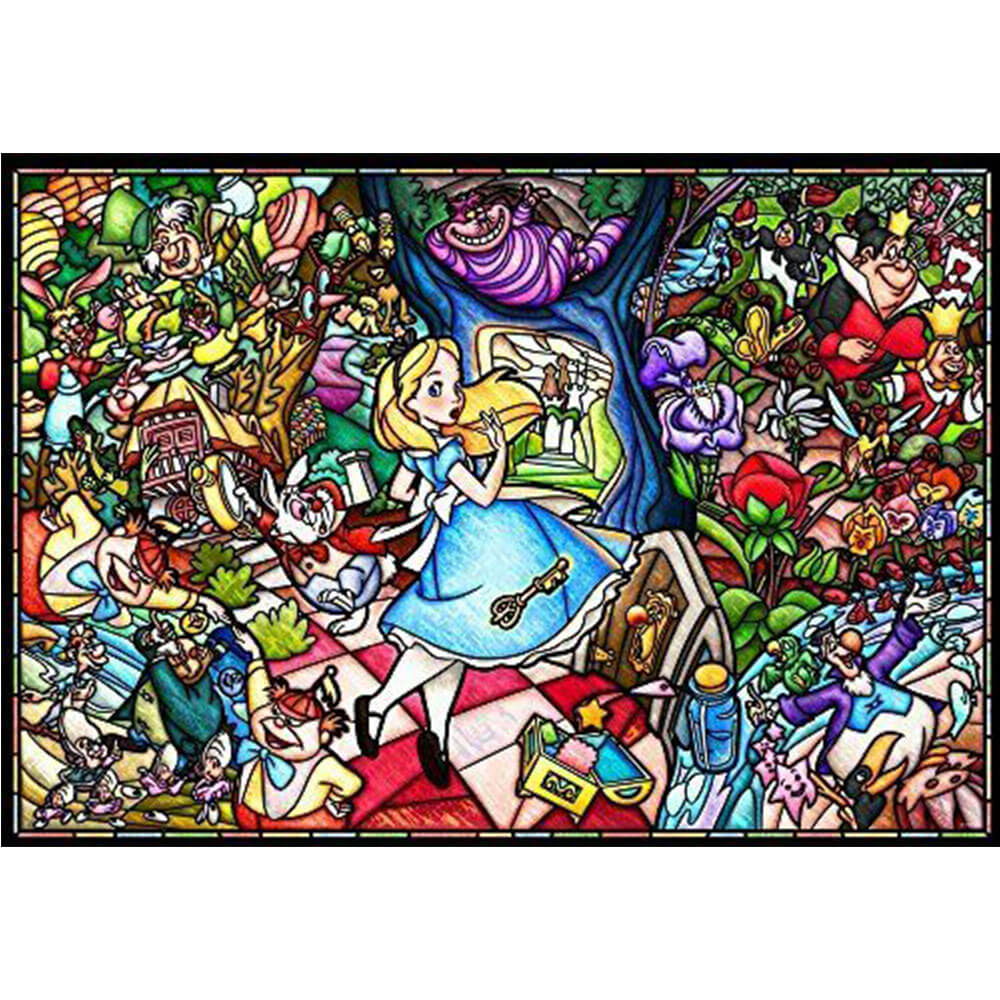 Tenyo Disney Alice in Wonderland Glass Puzzle (1,000)