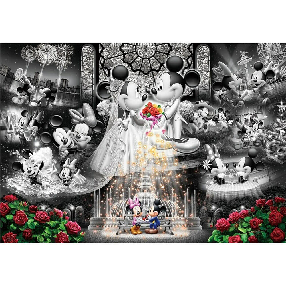 Tenyo Disney Mickey & Minnie Frost Art Puzzle (1,000 pcs)